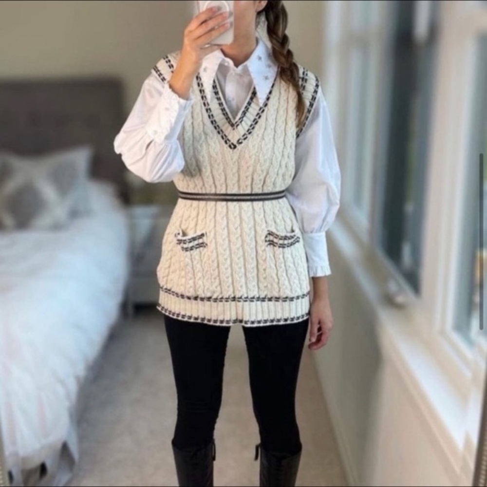 Zara Whip Stitch Knit Vest